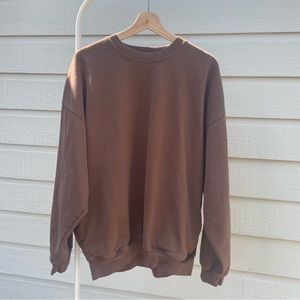 brandy melville brown sweatshirt